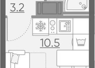 Продается квартира студия, 17.9 м2, Санкт-Петербург, ЖК Заповедный парк, Орлово-Денисовский проспект, 15к1