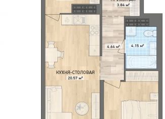 Продаю 1-комнатную квартиру, 53.6 м2, Екатеринбург, ЖК Нескучный Сад