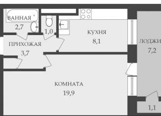 Продам 1-комнатную квартиру, 35.8 м2, Санкт-Петербург, улица Чапыгина, 5Г, улица Чапыгина