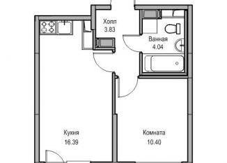 Продается двухкомнатная квартира, 36.3 м2, Санкт-Петербург, метро Беговая
