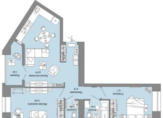 Продажа 2-комнатной квартиры, 65 м2, Киров, Ленинский район, улица Дмитрия Козулева, 2