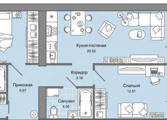 Продажа 3-комнатной квартиры, 69 м2, Кировская область, улица Дмитрия Козулева, 9