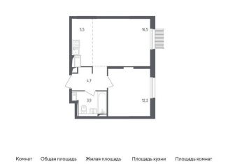 Продается 1-ком. квартира, 42.8 м2, Московская область, жилой комплекс Мытищи Парк, к4