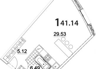 Продажа квартиры студии, 41.1 м2, Москва, Нахимовский проспект, 31к3, ЖК Нахимов