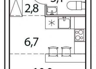 Продается квартира студия, 23.5 м2, деревня Рузино, жилой комплекс Новый Зеленоград, 2А