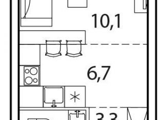 Продается квартира студия, 23.5 м2, деревня Рузино, ЖК Новый Зеленоград, жилой комплекс Новый Зеленоград, 2Б