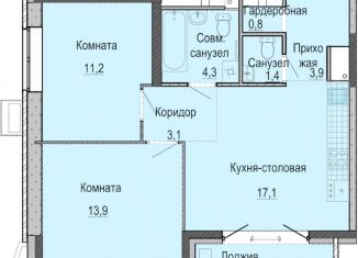 Продам 2-комнатную квартиру, 55.7 м2, Ижевск
