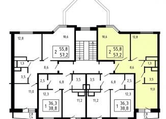 Продажа двухкомнатной квартиры, 38.6 м2, поселок дома отдыха Бекасово, 46Н-06064, 10