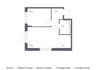 Продаю 1-комнатную квартиру, 40.8 м2, Московская область, квартал Ивакино, 2к1