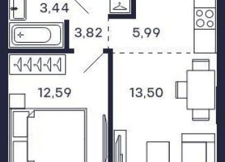 Продажа 1-ком. квартиры, 39.3 м2, Красногорск, ЖК Тетрис