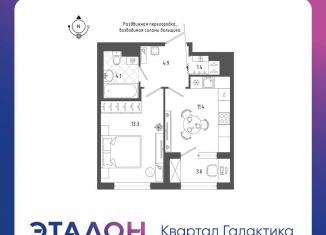 Продам однокомнатную квартиру, 36.9 м2, Санкт-Петербург, Измайловский бульвар, 9, метро Балтийская