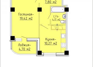 Продается однокомнатная квартира, 44 м2, Ивановская область, улица Полка Нормандия-Неман, 106к2