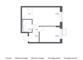 Продажа 1-ком. квартиры, 40.8 м2, посёлок Жилино-1, жилой комплекс Егорово Парк, к3.1