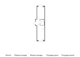 Продам однокомнатную квартиру, 44.4 м2, Москва, жилой комплекс Новое Внуково, к24