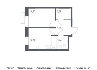 Продажа 1-комнатной квартиры, 32.7 м2, городской округ Красногорск, жилой комплекс Квартал Строгино, к2