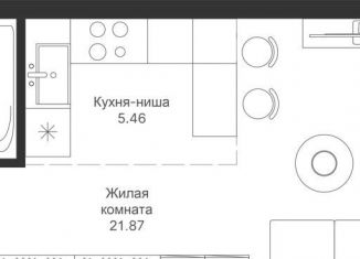 Продажа квартиры студии, 32.1 м2, Казань
