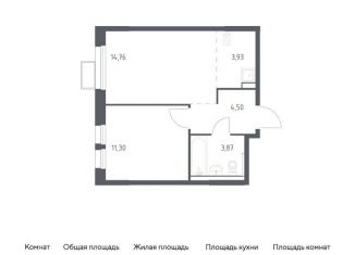 Продаю 1-комнатную квартиру, 38.4 м2, Московская область, жилой комплекс Квартал Ивакино, к2