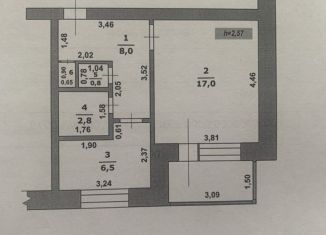 Продаю 1-ком. квартиру, 35.7 м2, рабочий посёлок Борисовка, улица Гагарина