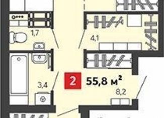 Продажа 2-комнатной квартиры, 55.8 м2, Пензенская область