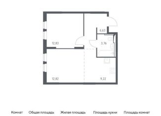 1-комнатная квартира на продажу, 45.3 м2, Москва, проезд Воскресенские Ворота