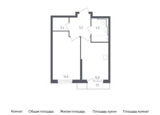 Продам 1-комнатную квартиру, 39.8 м2, городской округ Красногорск, жилой комплекс Спутник, 23