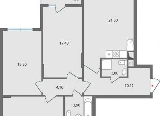 Продам 4-комнатную квартиру, 96.4 м2, Липецк