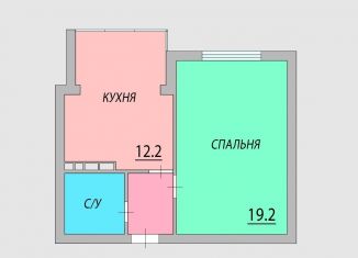 Продается 1-комнатная квартира, 37.6 м2, деревня Федюково, улица Строителей, 21