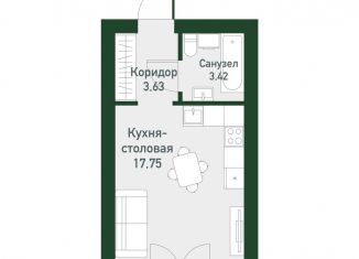 Продаю квартиру студию, 25.2 м2, Екатеринбург