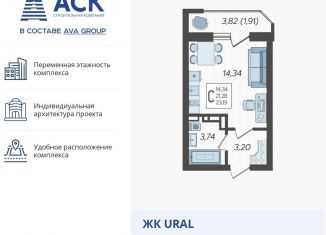 Продажа квартиры студии, 23.2 м2, Краснодар, микрорайон КСК