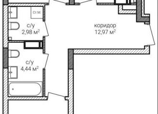 Продается 2-комнатная квартира, 69.9 м2, Нижегородская область, улица Героя Советского Союза Аристархова