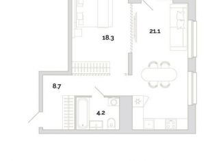 Продажа однокомнатной квартиры, 56 м2, Пенза