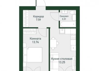 Продаю однокомнатную квартиру, 38.3 м2, Екатеринбург