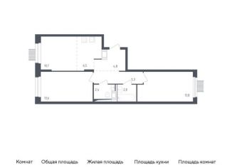 Двухкомнатная квартира на продажу, 59.9 м2, Московская область, жилой комплекс Мытищи Парк, к4.2