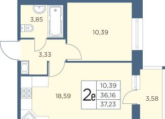 Продам 1-комнатную квартиру, 37.2 м2, Санкт-Петербург, метро Выборгская, Большой Сампсониевский проспект, 70к2