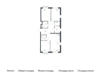 Продам 4-комнатную квартиру, 80.9 м2, поселение Мосрентген, жилой комплекс Квартал Румянцево, к2