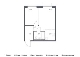 Продаю однокомнатную квартиру, 43.2 м2, Москва