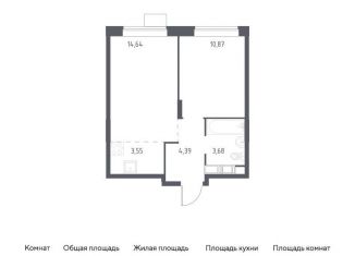 Продам 1-комнатную квартиру, 37.1 м2, Балашиха