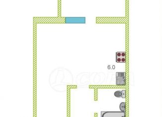 Продаю квартиру студию, 29.7 м2, Тюмень, улица Дмитрия Менделеева, 2к2, ЖК Кристалл