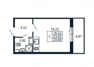 Продается квартира студия, 28.3 м2, Мурино, Ручьёвский проспект, 20