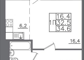 Продается 1-ком. квартира, 34.6 м2, Иркутская область