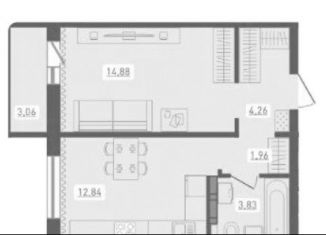 Продажа многокомнатной квартиры, 39.3 м2, Новосибирск, метро Площадь Маркса, улица Забалуева, с9