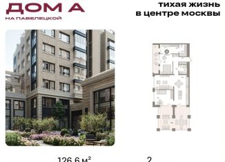 Продается двухкомнатная квартира, 126.6 м2, Москва, Дубининская улица, вл59к2, метро Серпуховская