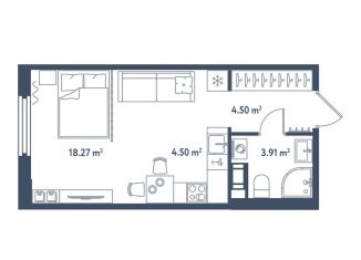 Квартира на продажу студия, 31.2 м2, Санкт-Петербург, Московский район