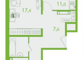 Продается 2-комнатная квартира, 59.9 м2, Томск, улица Пришвина, 54