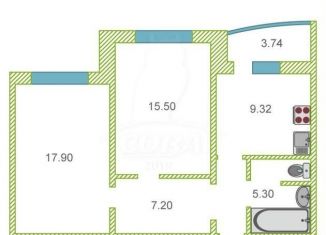 Продам 2-ком. квартиру, 58.8 м2, Тюмень, улица Константина Посьета, 5