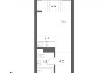 Продам квартиру студию, 25.1 м2, Новосибирск