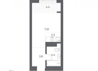 Продаю квартиру студию, 24.5 м2, Новосибирск