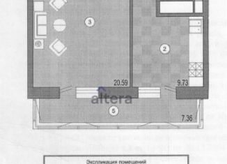 Продаю 1-ком. квартиру, 40.6 м2, Казань, ЖК Победа, проспект Победы, 139к3