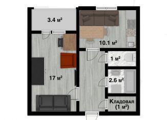 Продается 1-комнатная квартира, 38 м2, Санкт-Петербург, улица Сикейроса, 12, муниципальный округ Сосновское