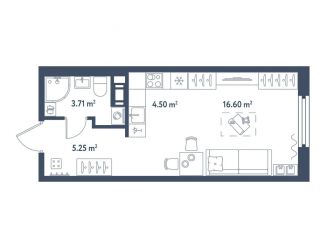 Продам квартиру студию, 30.1 м2, Санкт-Петербург, Московский район